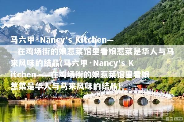 马六甲·Nancy's Kitchen——在鸡场街的娘惹菜馆里看娘惹菜是华人与马来风味的结晶(马六甲·Nancy's Kitchen——在鸡场街的娘惹菜馆里看娘惹菜是华人与马来风味的结晶)