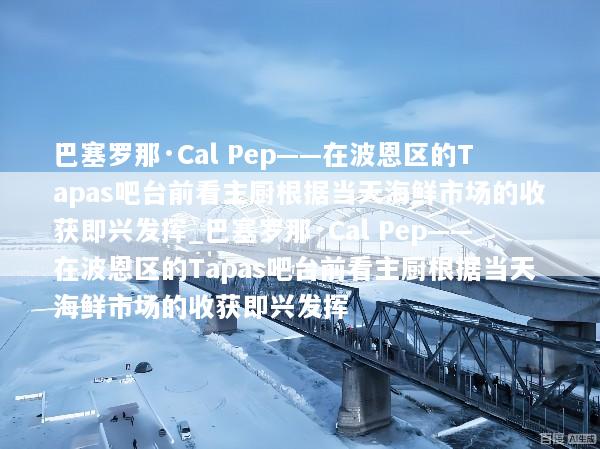 巴塞罗那·Cal Pep——在波恩区的Tapas吧台前看主厨根据当天海鲜市场的收获即兴发挥_巴塞罗那·Cal Pep——在波恩区的Tapas吧台前看主厨根据当天海鲜市场的收获即兴发挥
